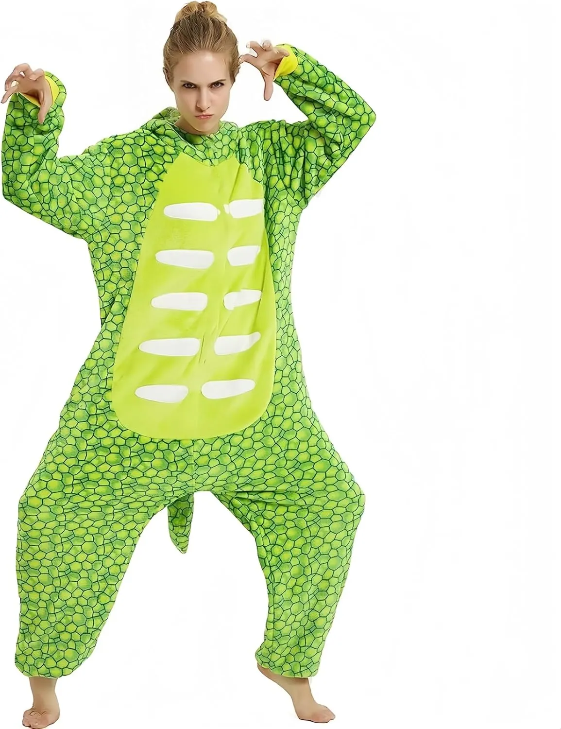 Triceratops Dinosaur Onesie Animal Cosplay Costume Halloween Christmas Pajamas for Adult Cartoon One Piece Unisex