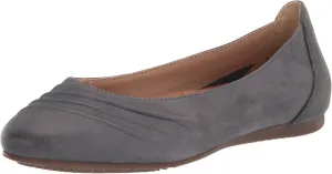 Trotters Women's Ballet Flat, Denim Nubuck, 12 Wide
