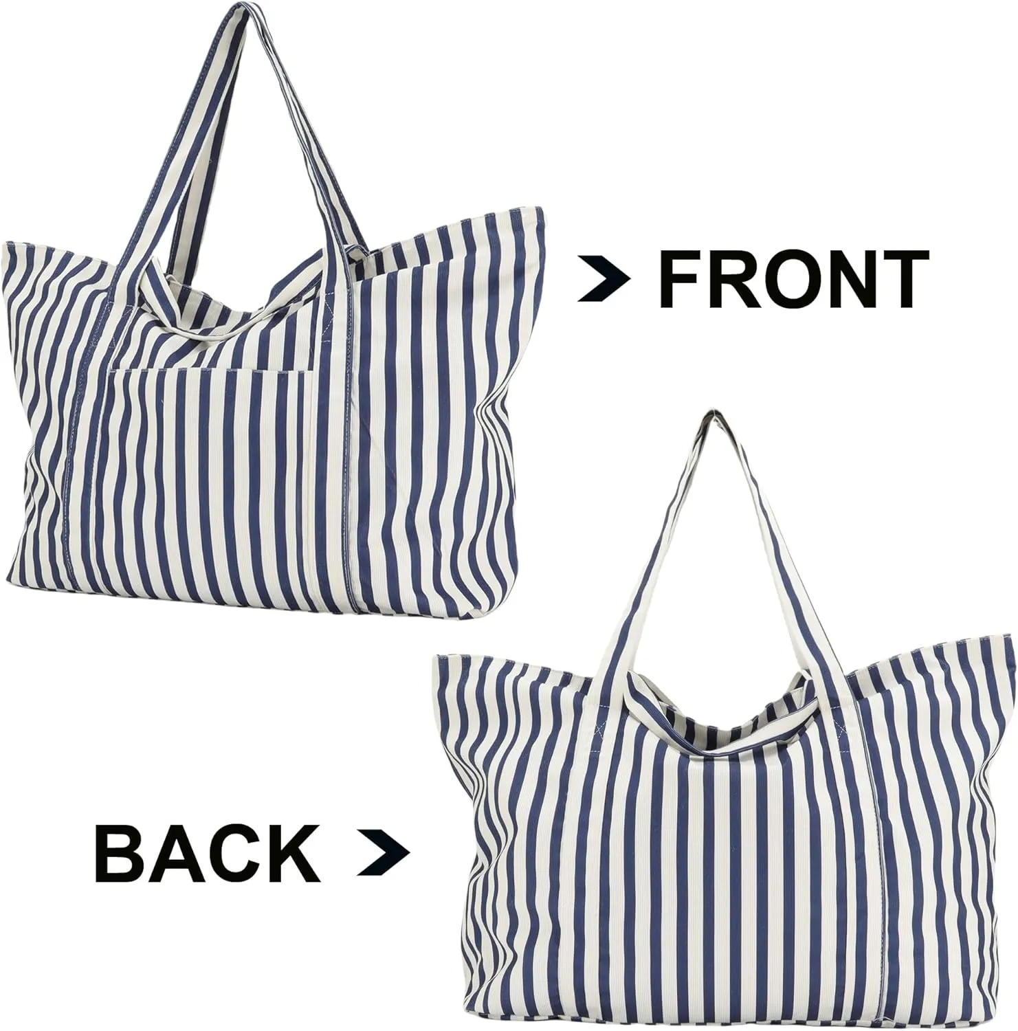 UERRUAM Huge Weekender Bag for Women Extra Large Corduroy Tote for 5 Nights Clothe,Overnight Travel,Road Trip,Beach,Grocery