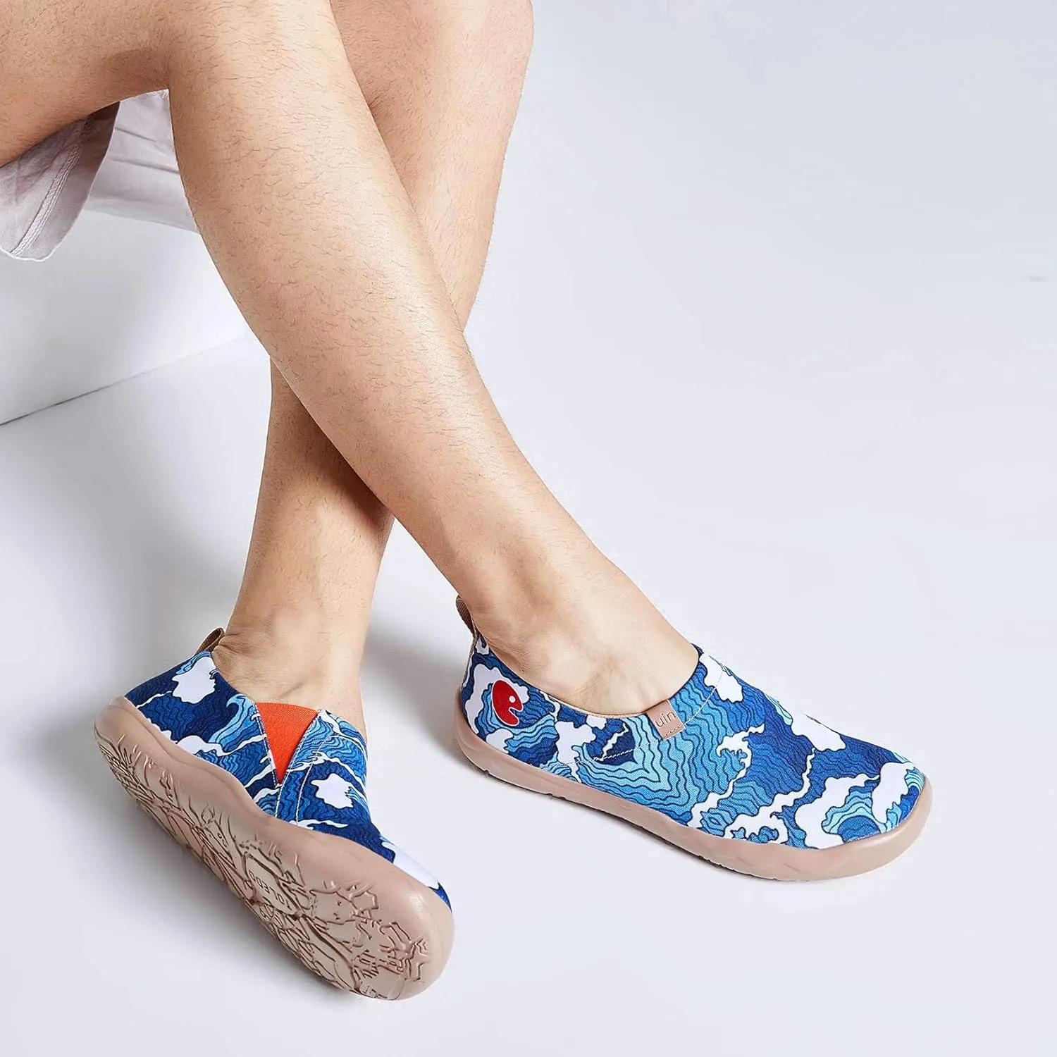 UIN Men's Art Design Travel Shoes Slip On Casual Loafers Stylish Lightweight Comfort Fashion Sneaker