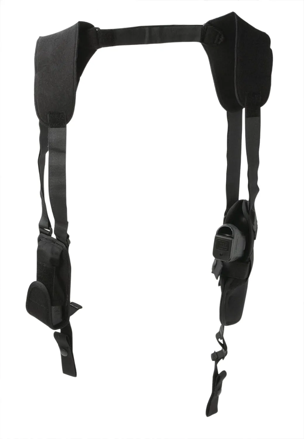 Uncle Mike's Law Enforcement Kodra Nylon Pro-Pak Vertical Shoulder Holster, Black, Right Hand