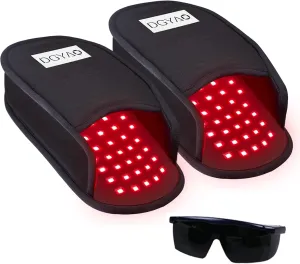 Upgraded Red Infrared Light Therapy for Feet Pain Relief FDA Cleared LED Light Therapy Slipper Device for Foot Toes Instep Heel Home Use (Ps-hj2)