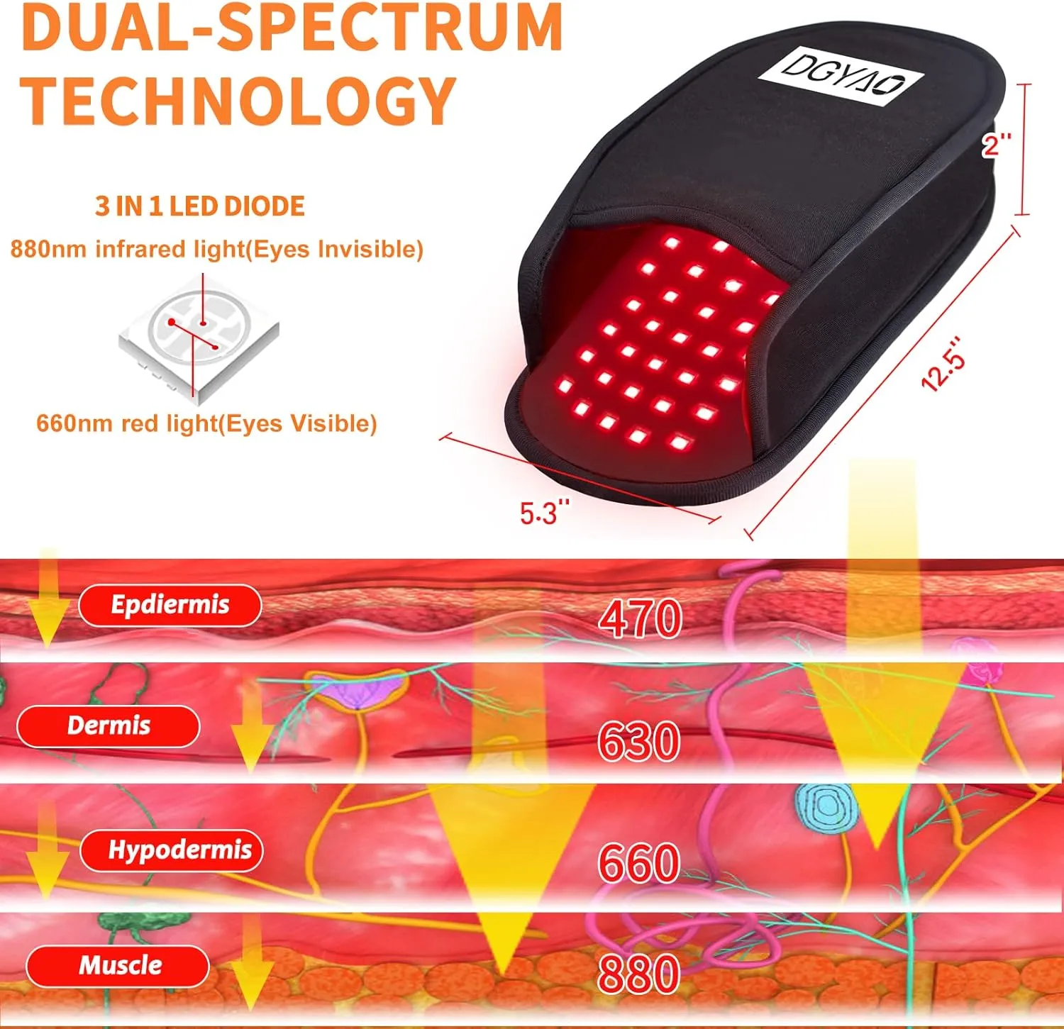 Upgraded Red Infrared Light Therapy for Feet Pain Relief FDA Cleared LED Light Therapy Slipper Device for Foot Toes Instep Heel Home Use (Ps-hj2)