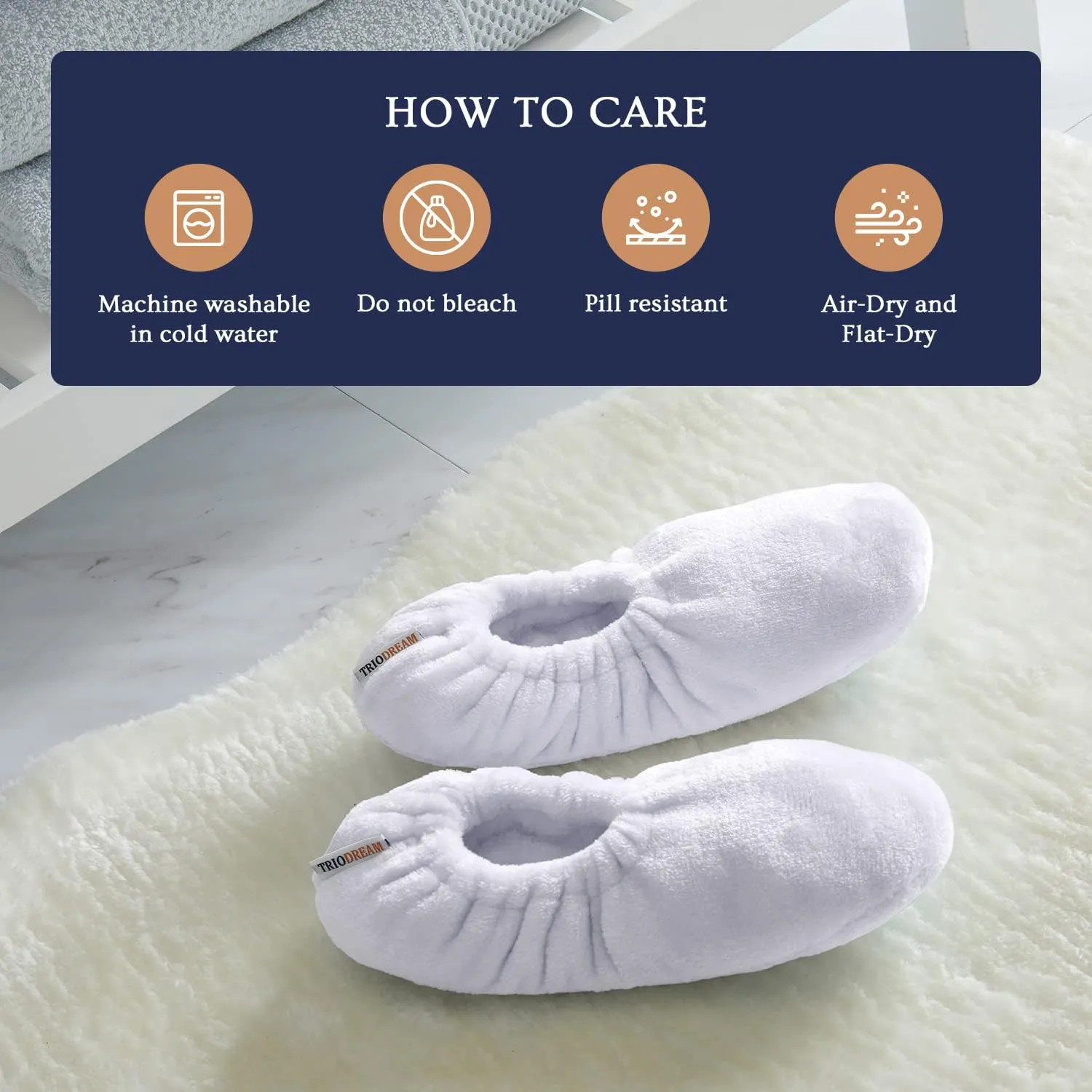 Velvet Plush Memory Foam Warm Slipper Socks For Women | Non-Slip One Size Fuzzy Socks For Women | Ultra Plush and Cozy Warmth Collection
