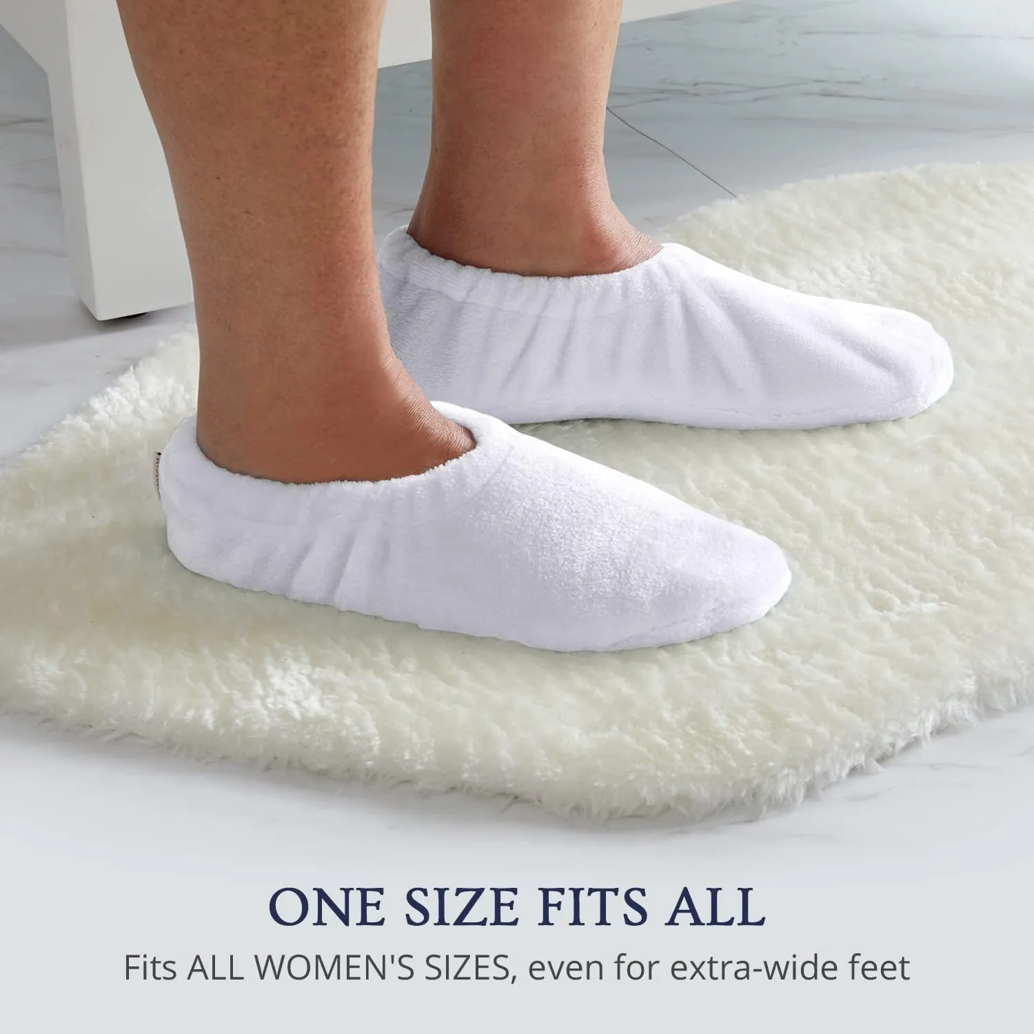 Velvet Plush Memory Foam Warm Slipper Socks For Women | Non-Slip One Size Fuzzy Socks For Women | Ultra Plush and Cozy Warmth Collection