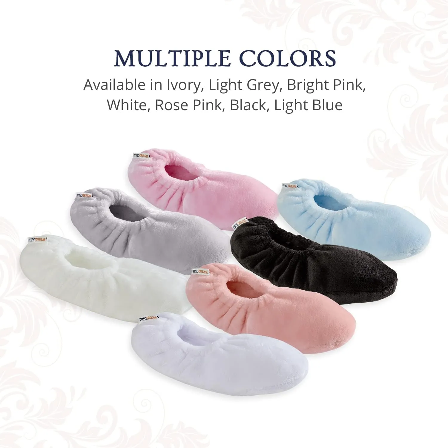 Velvet Plush Memory Foam Warm Slipper Socks For Women | Non-Slip One Size Fuzzy Socks For Women | Ultra Plush and Cozy Warmth Collection