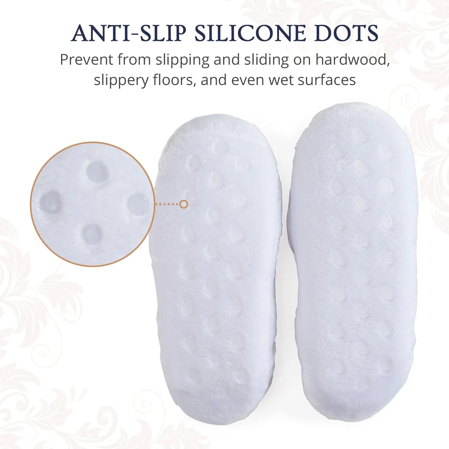 Velvet Plush Memory Foam Warm Slipper Socks For Women | Non-Slip One Size Fuzzy Socks For Women | Ultra Plush and Cozy Warmth Collection