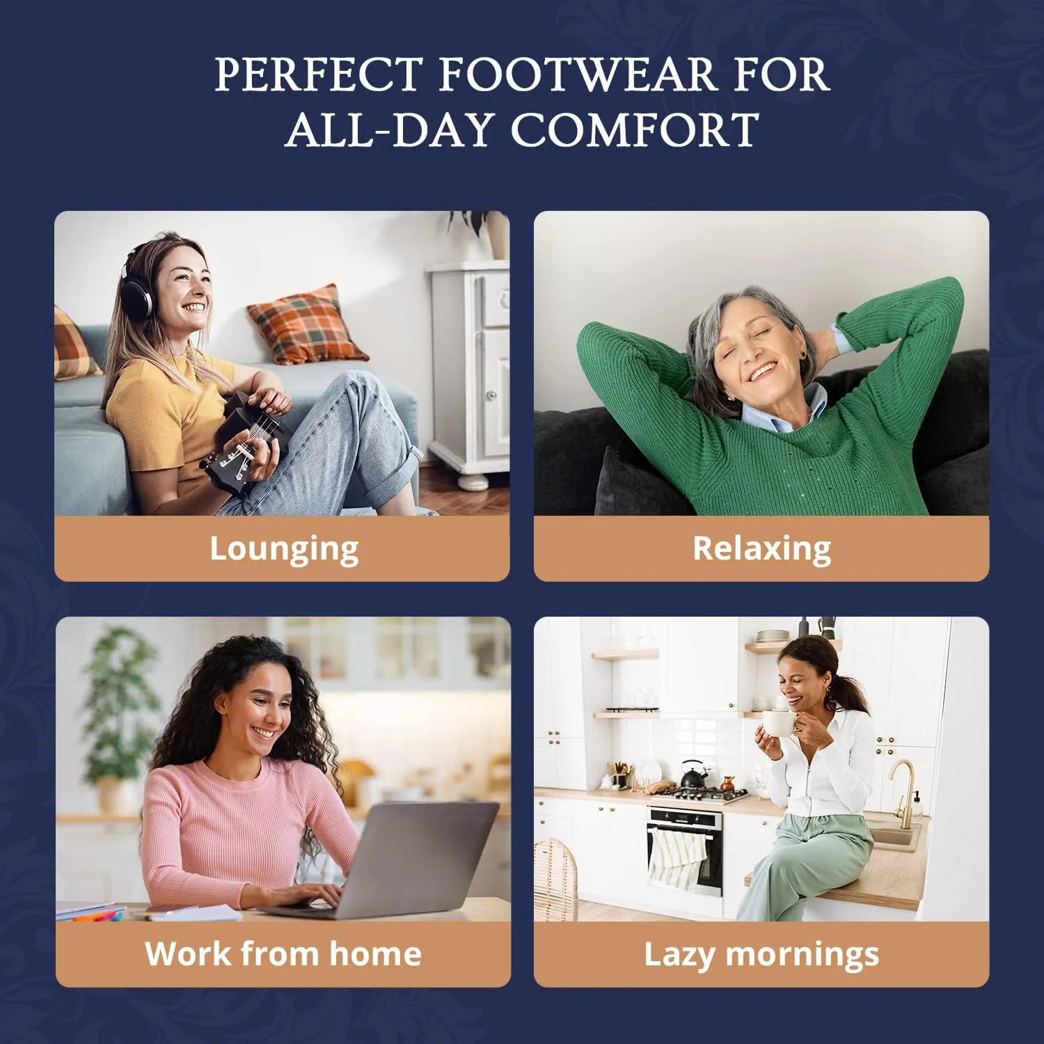 Velvet Plush Memory Foam Warm Slipper Socks For Women | Non-Slip One Size Fuzzy Socks For Women | Ultra Plush and Cozy Warmth Collection