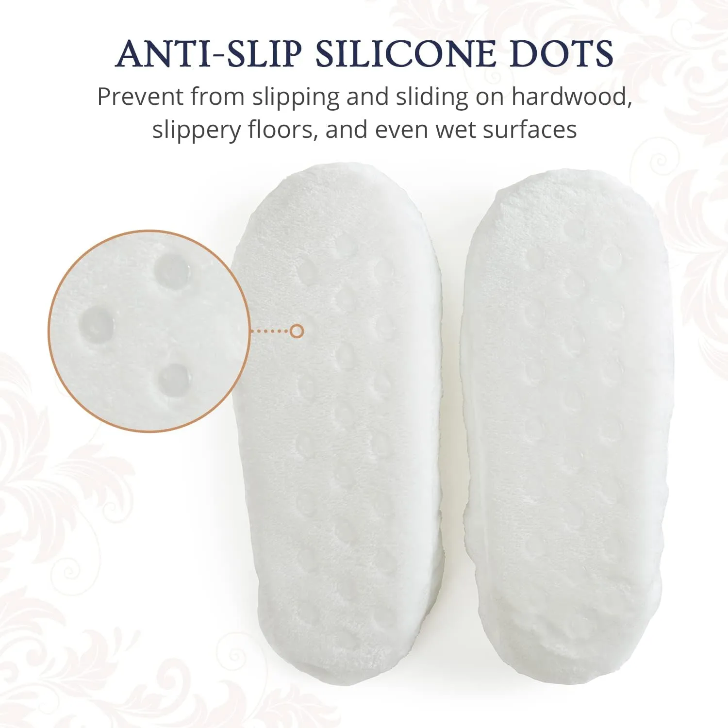 Velvet Plush Memory Foam Warm Slipper Socks For Women | Non-Slip One Size Fuzzy Socks For Women | Ultra Plush and Cozy Warmth Collection