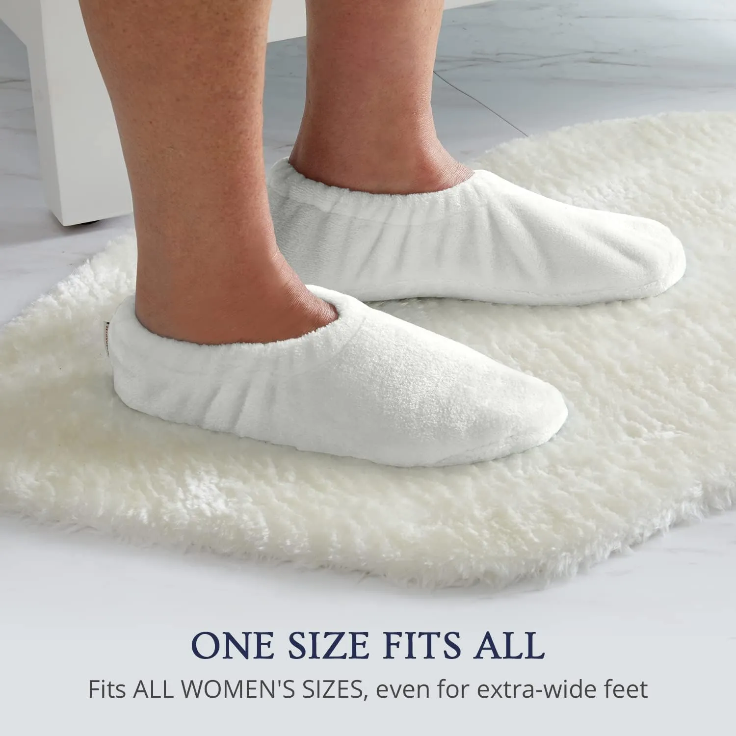 Velvet Plush Memory Foam Warm Slipper Socks For Women | Non-Slip One Size Fuzzy Socks For Women | Ultra Plush and Cozy Warmth Collection