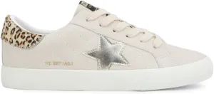 Vintage Havana Womens Grande Metallic Leopard Slip On Sneakers Shoes Casual - White
