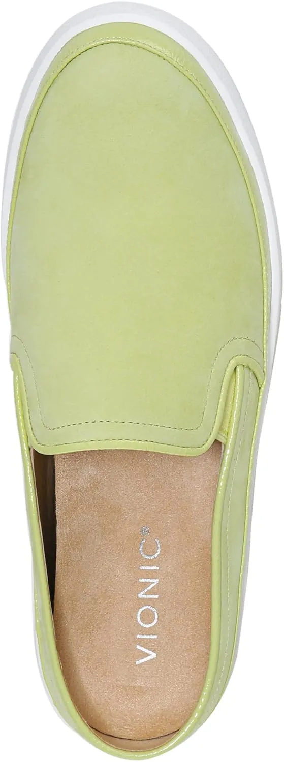 Vionic Women's Essence Effortless Backless Fashion Sneakers- Supportive Slip On Shoes That Include Three-Zone Comfort with Orthotic Insole Arch Support, Medium Fit
