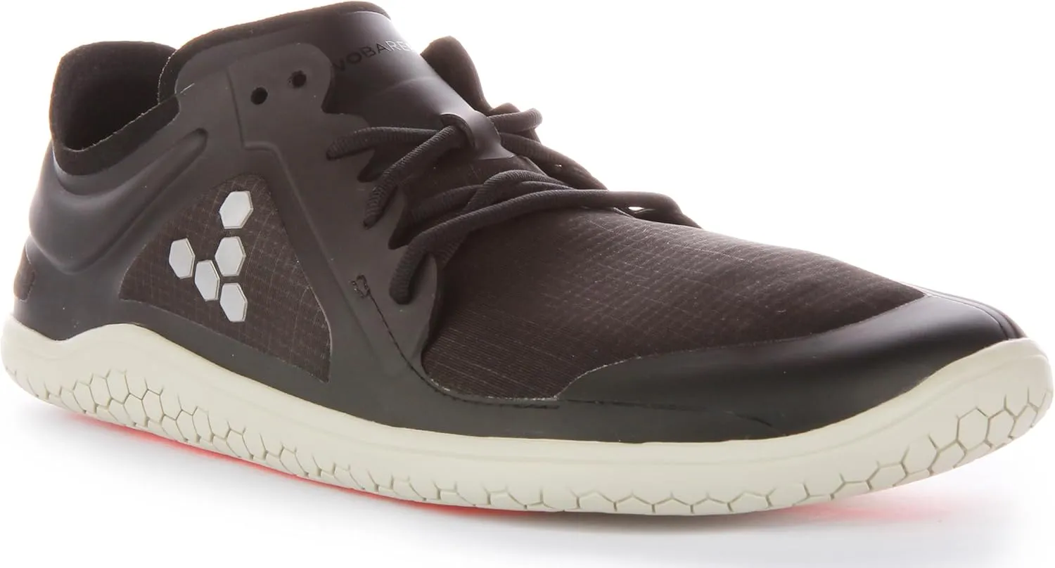 Vivobarefoot Primus Lite III All Weather, Mens Lightweight All-Weather Trainer with Barefoot Sole Obsidian