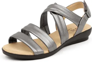 VJH confort Women’s Flat Sandals, Soft Straps Slip-on Open Toe Light Weight Elastic Slingback Comfort Casual Walking Sandals