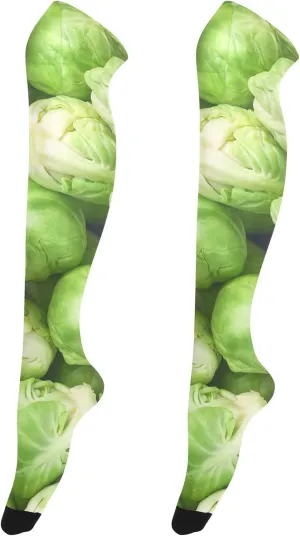 Weeds Leaf Skull Women Thigh High Socks Warm Over the Knee Socks Long Knee High Boot Stockings Leg Warmer