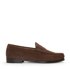 Weejun Larson Moc Penny - Dark Brown Suede