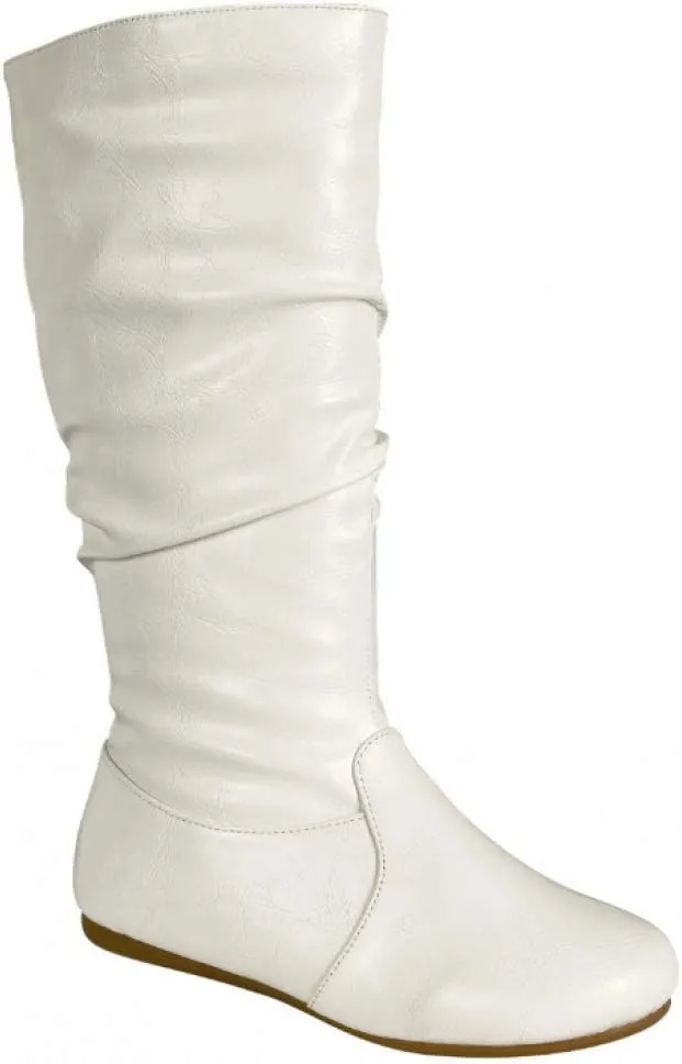 Wells Collection Womens Boots Soft Slouchy Flat to Low Heel Under Knee High