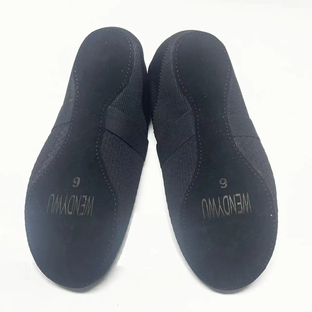 WENDYWU Jazz Shoe Slip-on for Women Dance Flat Shoes Teacher Trainning and Lala Cheering Dance Slippers