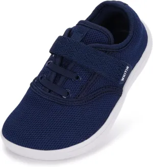 WHITIN Toddler/Little Kids Wide Toe Box Barefoot Shoes   Minimalist Sneakers for Boys Girls   Zero Drop Sole