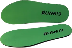 Wide Run 619 Shoe Insoles - Zero Drop Profile, Traditional Shape, Foot Forming, Wide Width - Thin, Firm, Flat Shoe Inserts - Men's Size 13