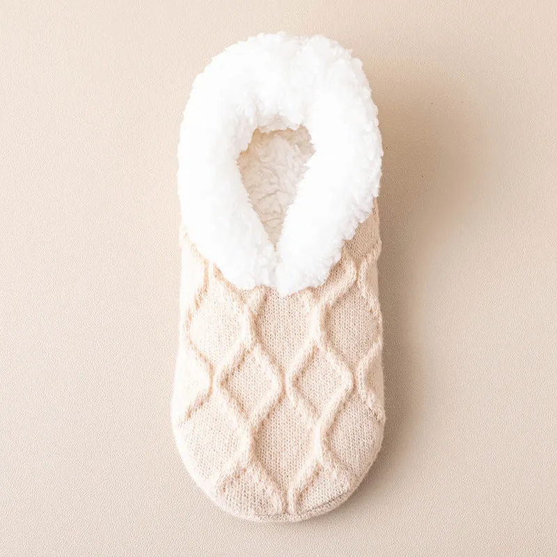 Winter Warm Short Cotton Slipper Socks Unisex Fluffy Socks