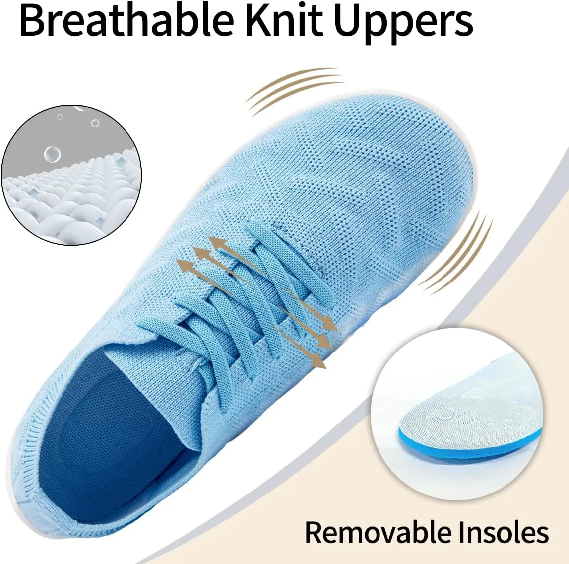 Women Barefoot Shoes Slip-On Lightweight Minimalist Walking Shoes for Travel Hiking Casual Wear Daily Use Zero Drop Thin Sole Soft Breathable Upper