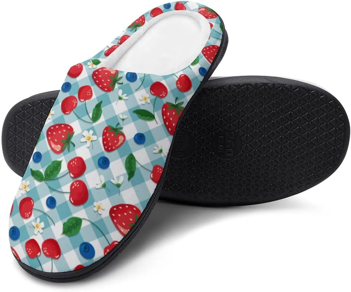 Women House Slippers Ladies Halloween Cotton Slipper Memory Foam Clog Slippers Non-Slip Sole Warm Indoor Outdoor Shoes