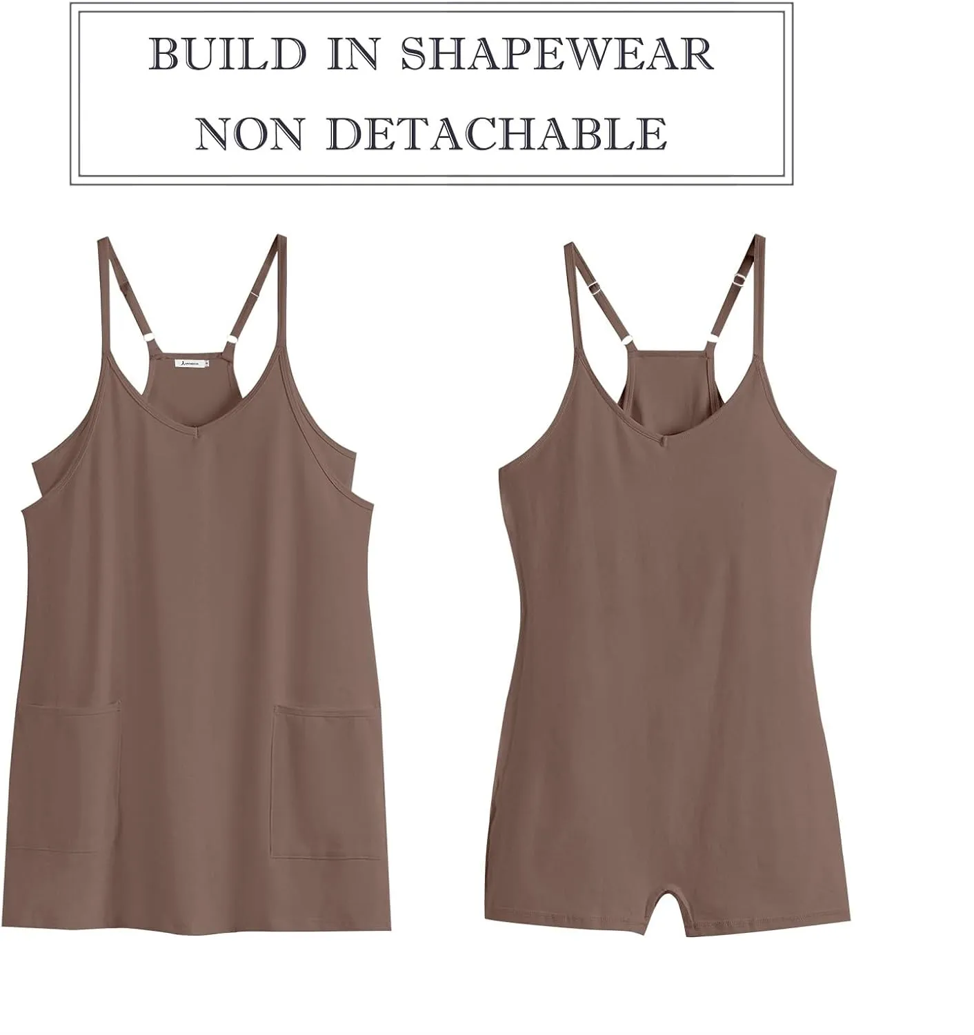Women Summer Sleeveless Mini Dress Casual Short Sundress Workout Tennis Athletic Onesie with Built in Shorts