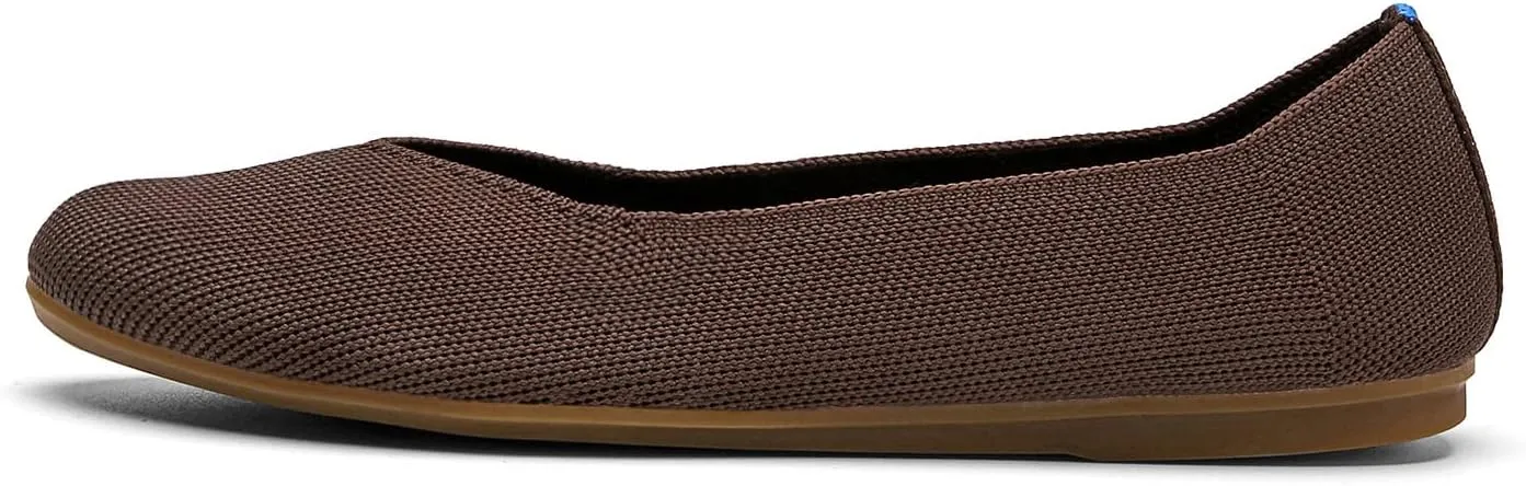 Women's Ballet Flat Dressy Casual Knit Shoes Round Toe Women Mesh Flats