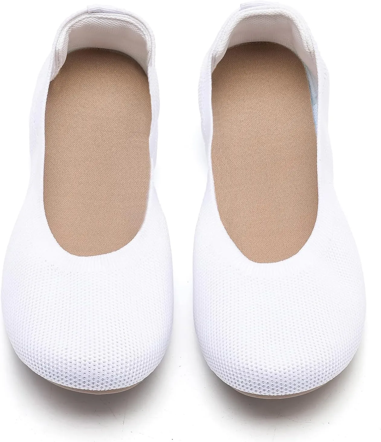 Women's Ballet Flats Dress Shoes for Women, Women Classic Round Toe Slip On Flat Walking Shoes, Women Casual Comfortable Soft Knit Black Leopard Flats Shoes