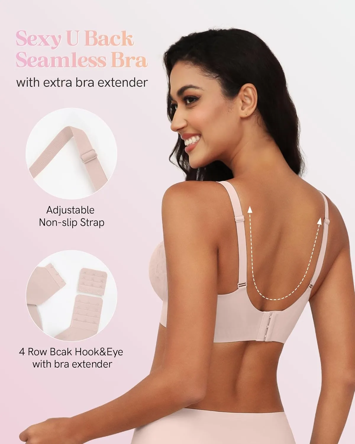Womens Bras Lace Wireless Seamless Padded Full Coverage Soft Comfort No Underwire Wirefree Push Up Support Bralette