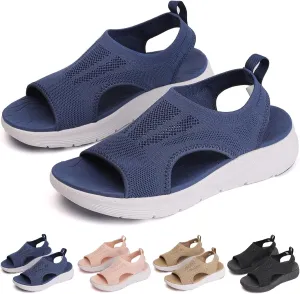 Women's Breathable Orthopedic Sandals Comfortable Walking Tennis Shoes Sandals Arch Support Wide Fit Plantar Fasciitis Sport Athletic Hiking Outdoor Active Summer Dressy Soft Mat Diabetic Sandals