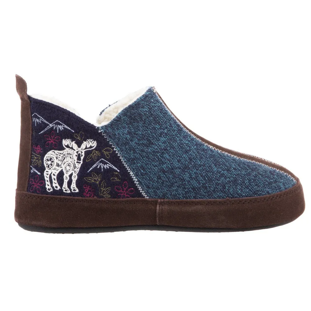 Women's Forest Bootie Ankle Height Slipper With Cloud Cushion Comfort