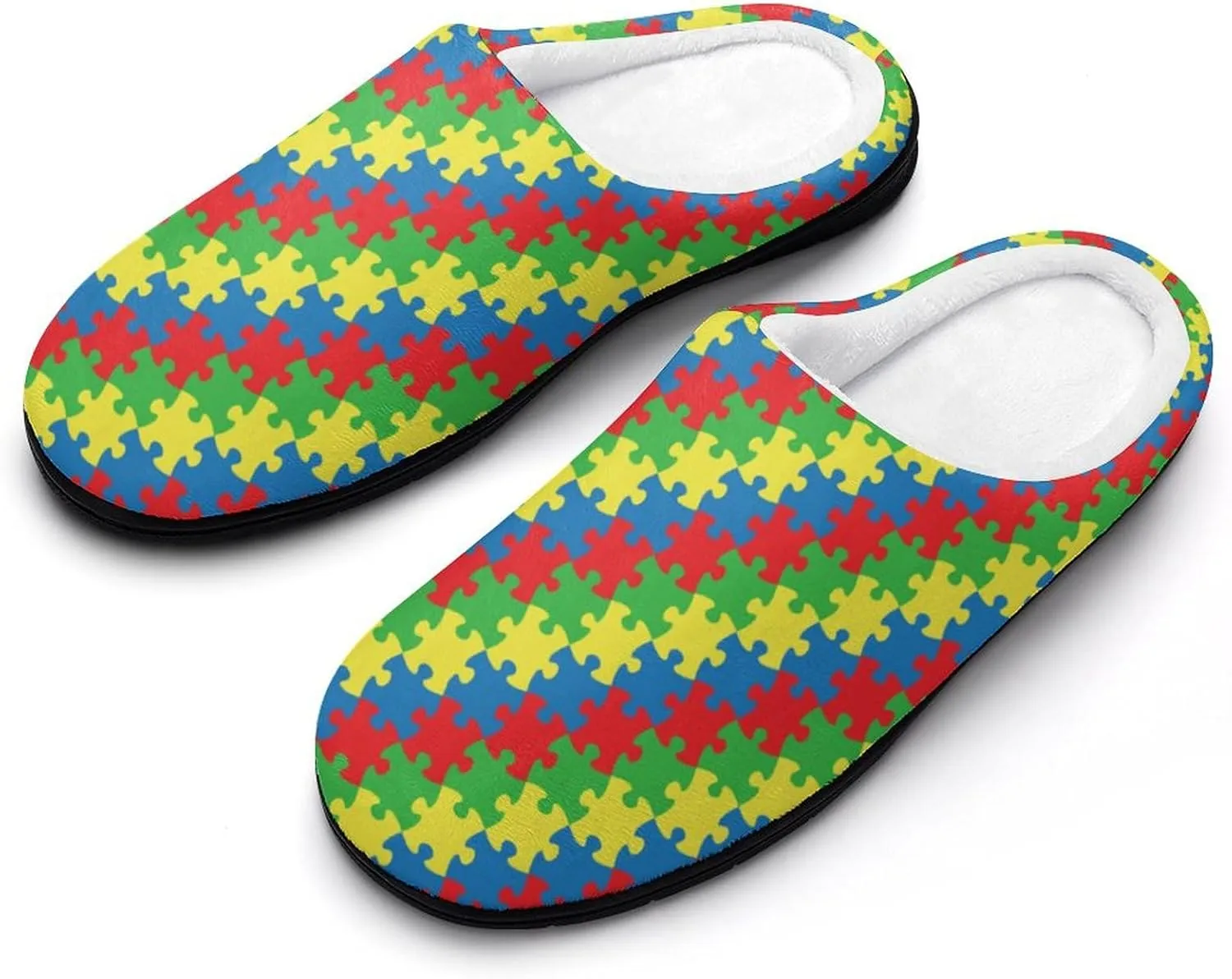Womens Halloween Cotton Slippers Ladies Home Slippers Memory Foam Clog Slipper Non-Slip Sole Warm Indoor Outdoor Shoes