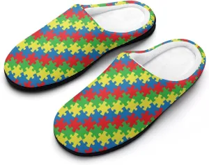 Womens Halloween Cotton Slippers Ladies Home Slippers Memory Foam Clog Slipper Non-Slip Sole Warm Indoor Outdoor Shoes