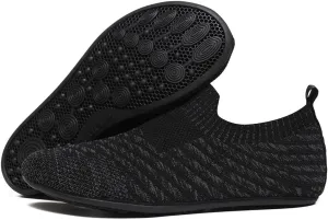 Womens Mens Slippers with Rubber Sole Ultra-Lightweight House Slipper Socks Around House Shoes Non Slip Indoor&Outdoor