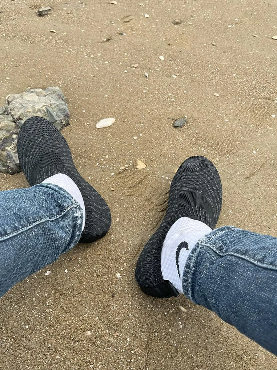 Womens Mens Slippers with Rubber Sole Ultra-Lightweight House Slipper Socks Around House Shoes Non Slip Indoor&Outdoor