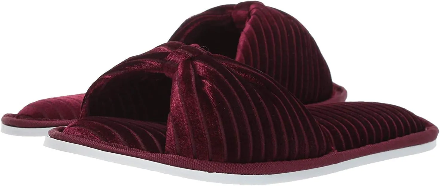 Women's Royal Cozy Slide Memory Foam Spa Thong Flip Flop House Indoor Plush Slipper