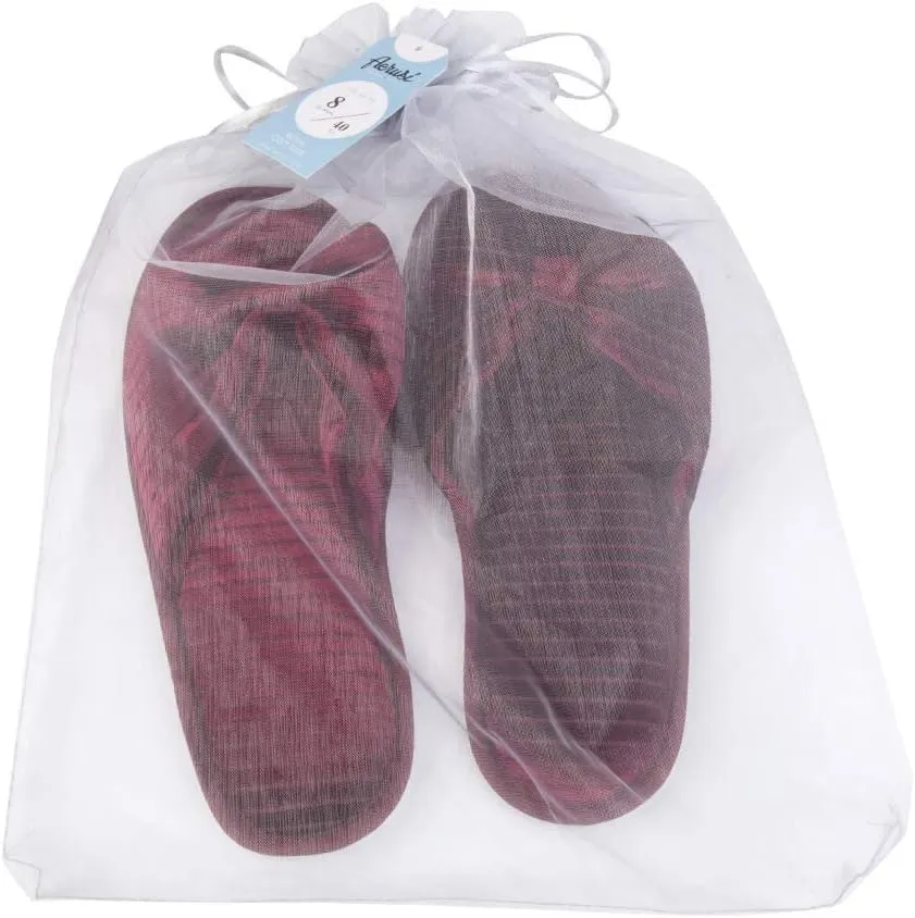 Women's Royal Cozy Slide Memory Foam Spa Thong Flip Flop House Indoor Plush Slipper