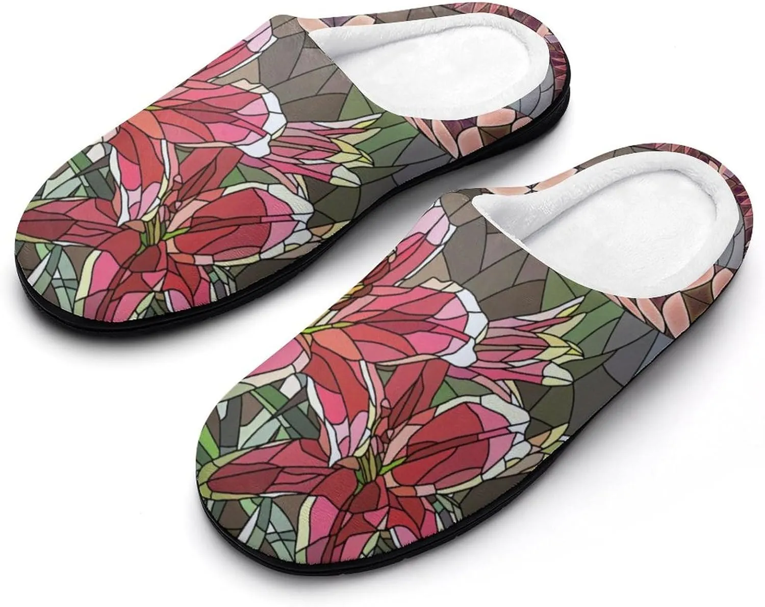 Womens Slippers Bedroom Slip-On Shoes Ladies Halloween Slippers Warm House Slippers Indoor Outdoor Memory Foam Slipper