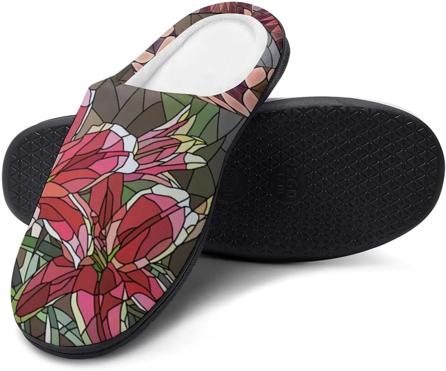 Womens Slippers Bedroom Slip-On Shoes Ladies Halloween Slippers Warm House Slippers Indoor Outdoor Memory Foam Slipper