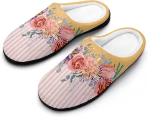 Womens Slippers Comfy Bedroom Slip-On Shoes Ladies Halloween Slippers Cotton House Slipper Indoor Memory Foam Slippers