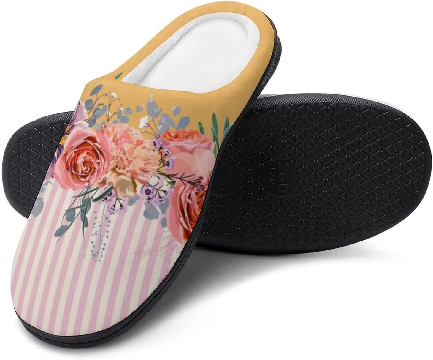 Womens Slippers Comfy Bedroom Slip-On Shoes Ladies Halloween Slippers Cotton House Slipper Indoor Memory Foam Slippers