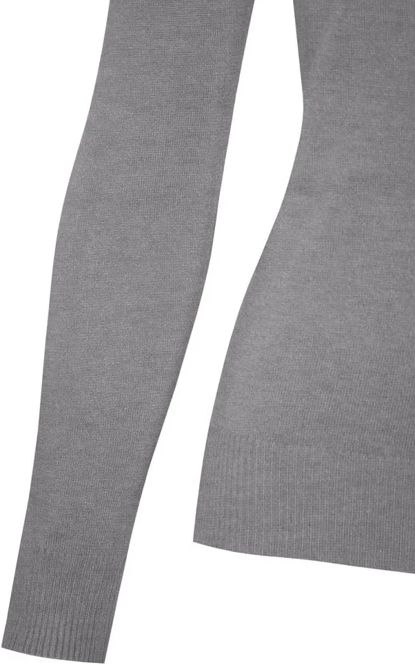Women's Solid Soft Stretch Pullover Knit Sweater
