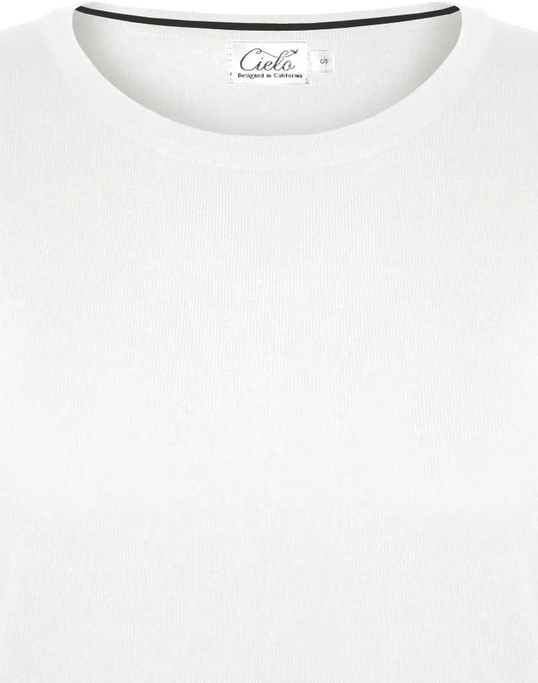 Women's Solid Soft Stretch Pullover Knit Sweater