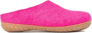Woolly's Outdoor Open Heel Slippers With Rubber Sole (Fuchsia) - 40 (Standard) | Premium New Zeland Wool | Handcrafted with Italian Design | Soft, Breathable & Ordor Free