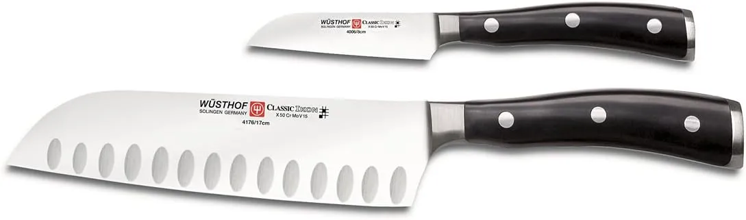 Wusthof Classic Ikon 2 Pc Asian Set, 2 Piece, Black