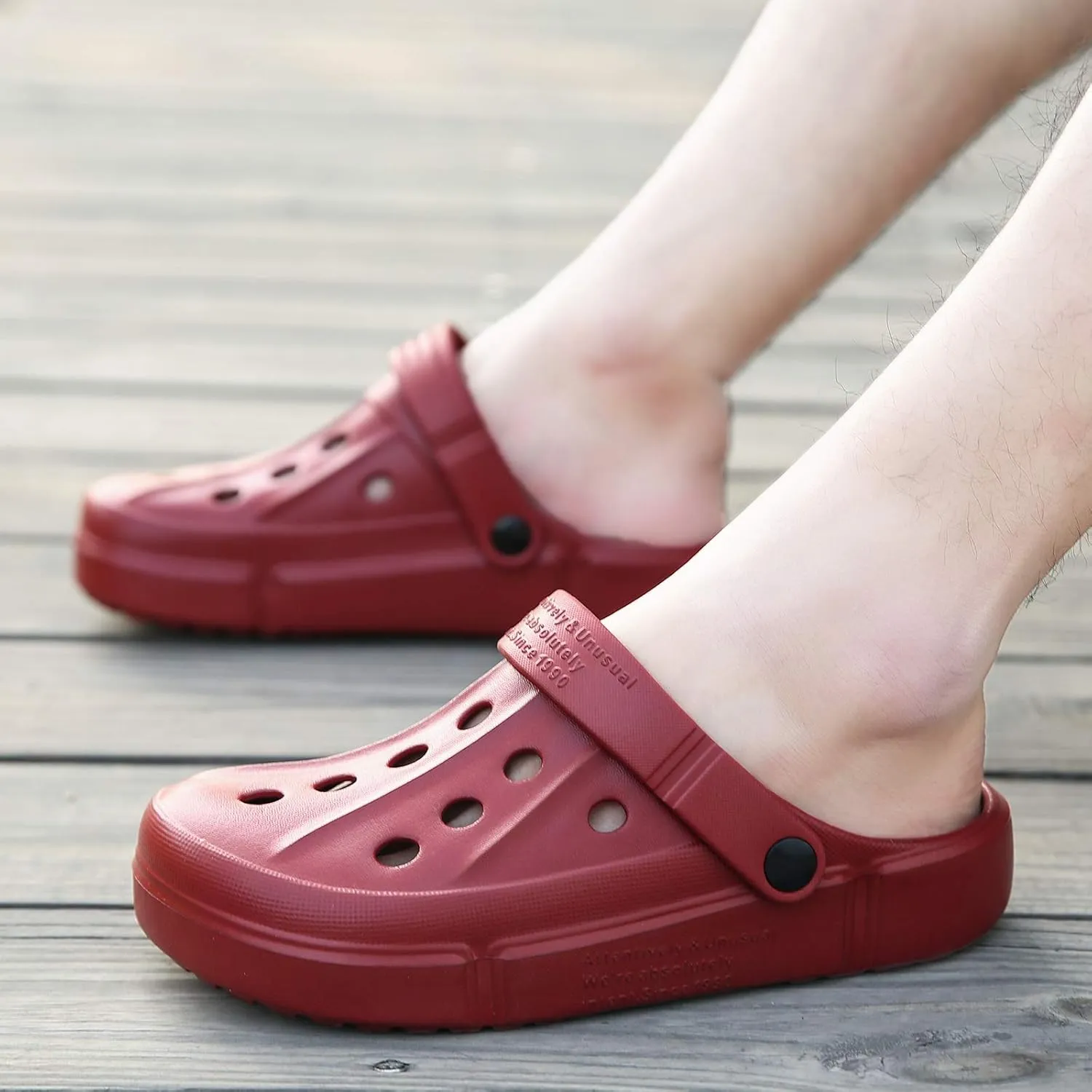 XIANV Men Women Clogs Garden Shoes Mesh Slippers Sandals Lightweight Slip On Mules Outdoor Walking Slippers Unisex Summer Beach Shoes