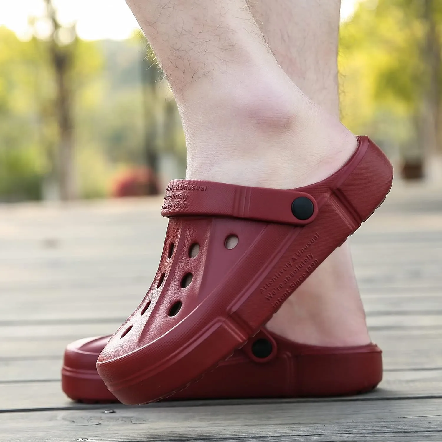 XIANV Men Women Clogs Garden Shoes Mesh Slippers Sandals Lightweight Slip On Mules Outdoor Walking Slippers Unisex Summer Beach Shoes