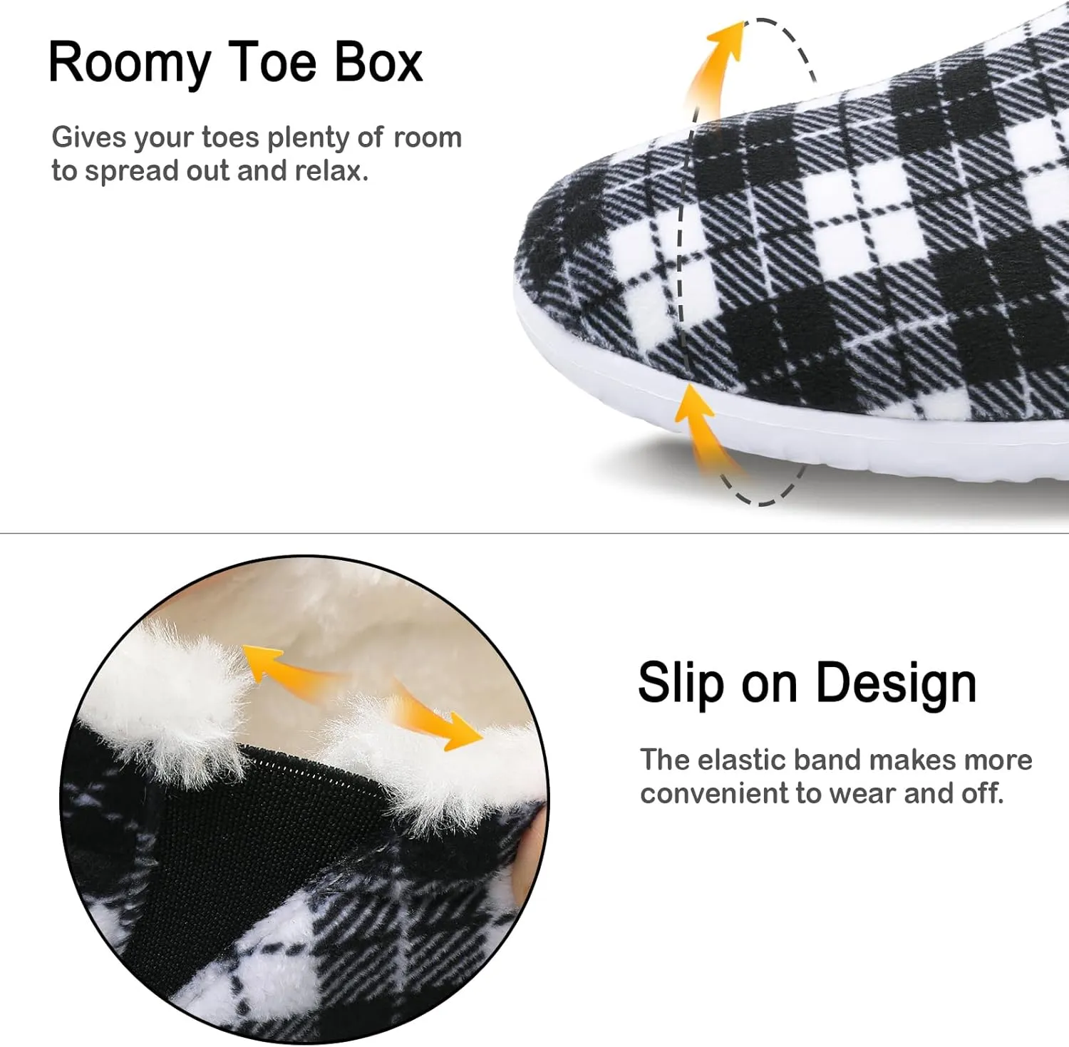 XIHALOOK Womens Mens Fuzzy Slippers Lightweight Closed Back House Shoes Slip on for Indoor Outdoor